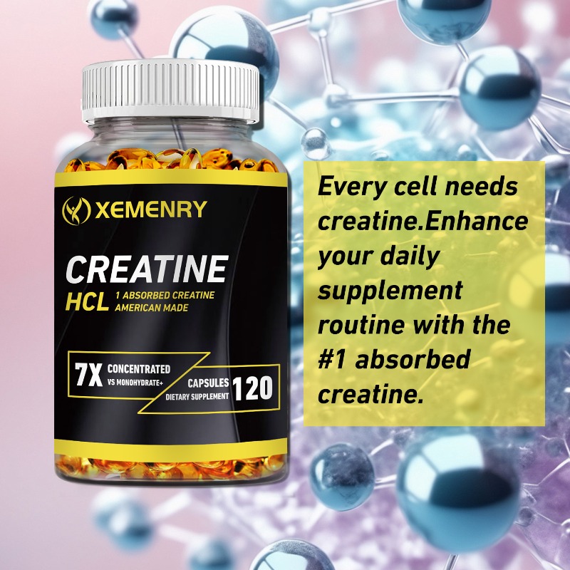 Creatine Hcl Capsule - Kapsul Creatine HCl, Meningkatkan Kekuatan Otot,