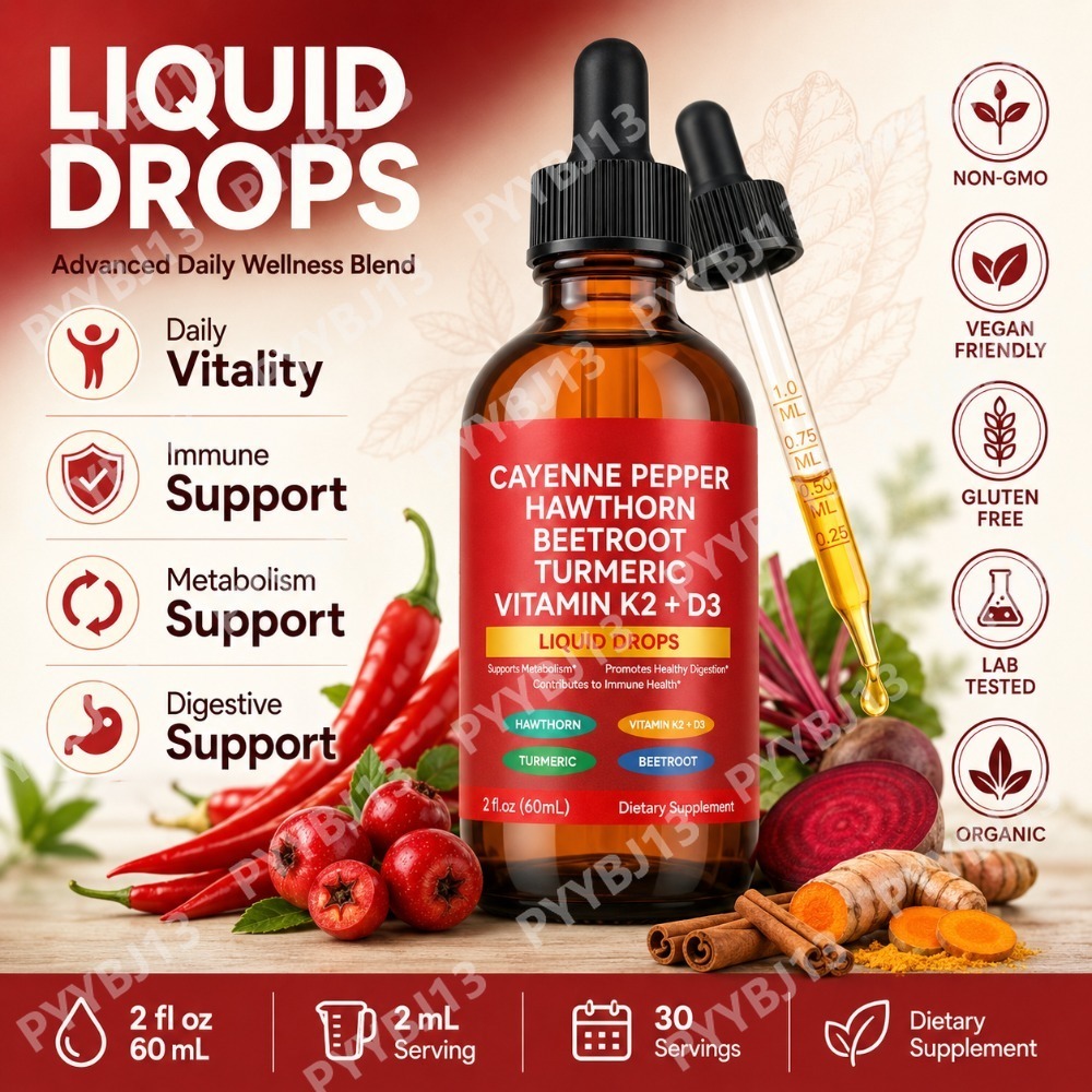 Vitamin D3 K2 Drop - Pepper Drops 60ml Mendukung Metabolisme, Sirkulasi,