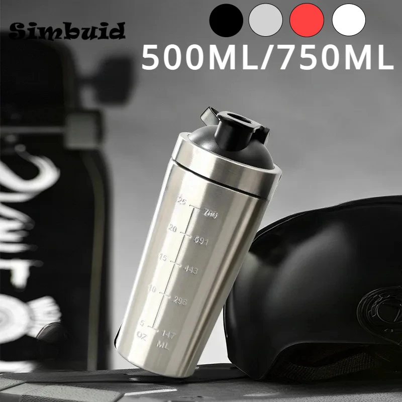 Protein Shaker Bottle - Botol pengocok bubuk Protein baja tahan