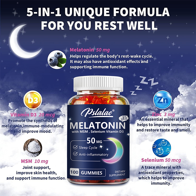 Melatonin Gummies 50mg-alat ba - Melatonin Sleep Gummy ulasan dan harga