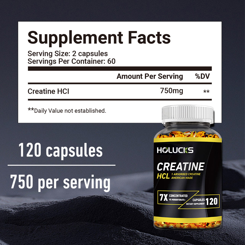 Kapsul Creatine HCL 750mg, 7X  - Creatine Hcl Capsule ulasan dan harga