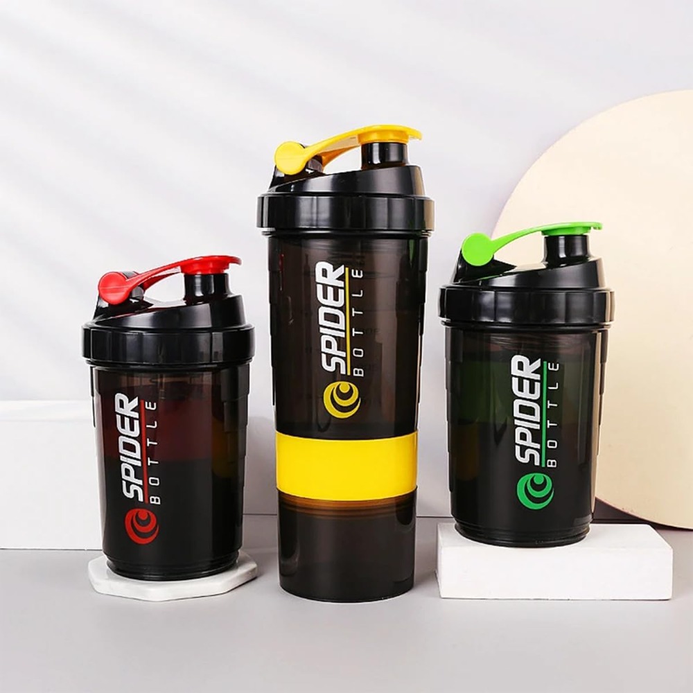 Botol pengocok Protein 3 tingk - Protein Shaker Bottle ulasan dan harga