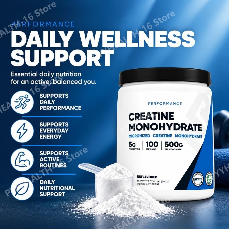 Bubuk Kreatin Monohidrat 500g, - Nutrition Fitness Supplements ulasan dan harga