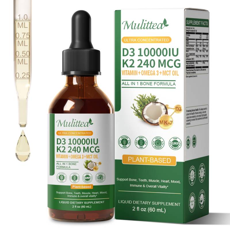 Mulittea Vitamin K2+D3 60ml Te - Vitamin D3 K2 Drop ulasan dan harga