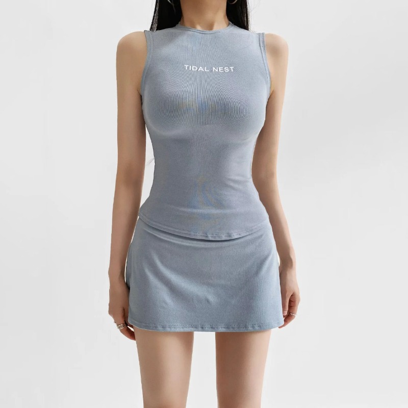 Setelan Vest Tanpa Lengan Kera - Fitness & Nutrition Lab ulasan dan harga