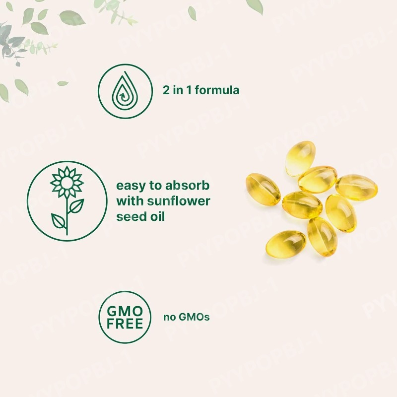 Kapsul Vitamin D3+K2 2-in-1 de - Vitamin D3 K2 Drop ulasan dan harga