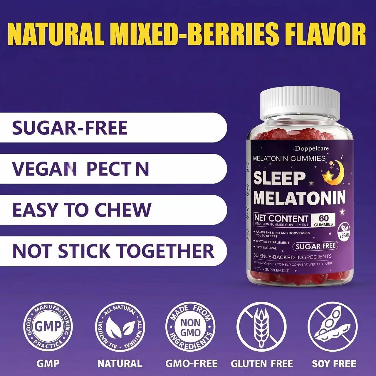 Permen Melatonin Bebas Gula Ve - Melatonin Sleep Gummy ulasan dan harga